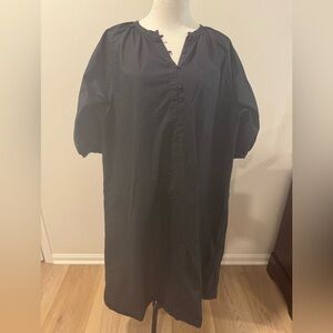 H&M Cotton Maxi Dress with Lace Detail Sleeves